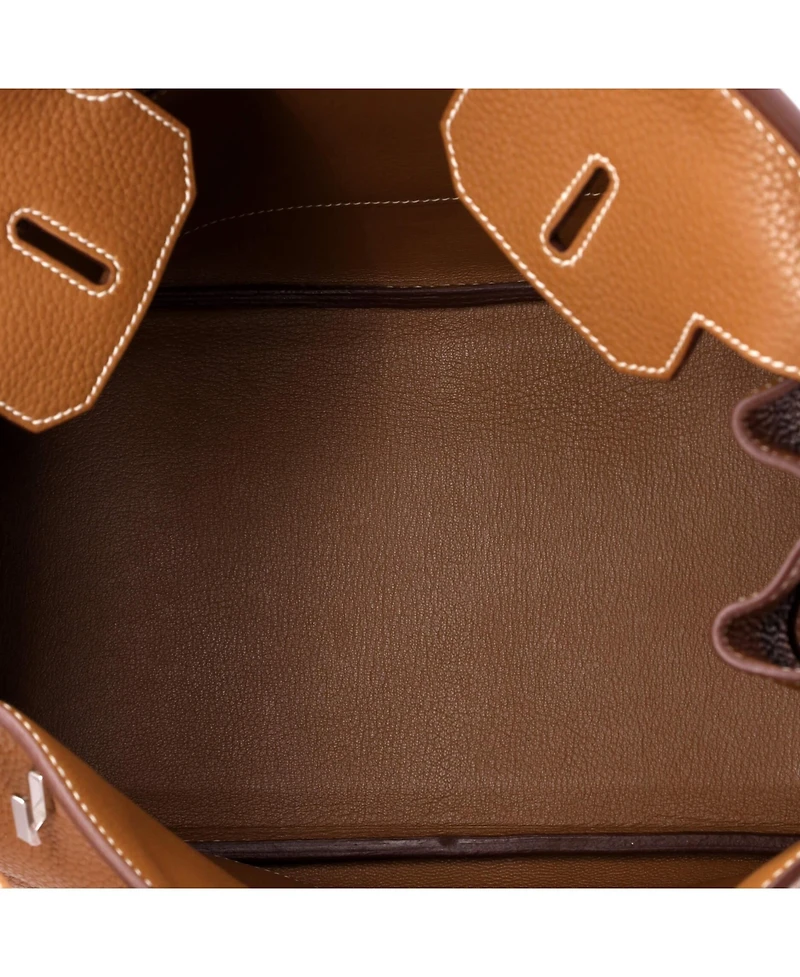 Pre-Owned Hermes Birkin Handbag Clemence with Palladium Hardware