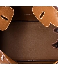 Pre-Owned Hermes Birkin Handbag Clemence with Palladium Hardware