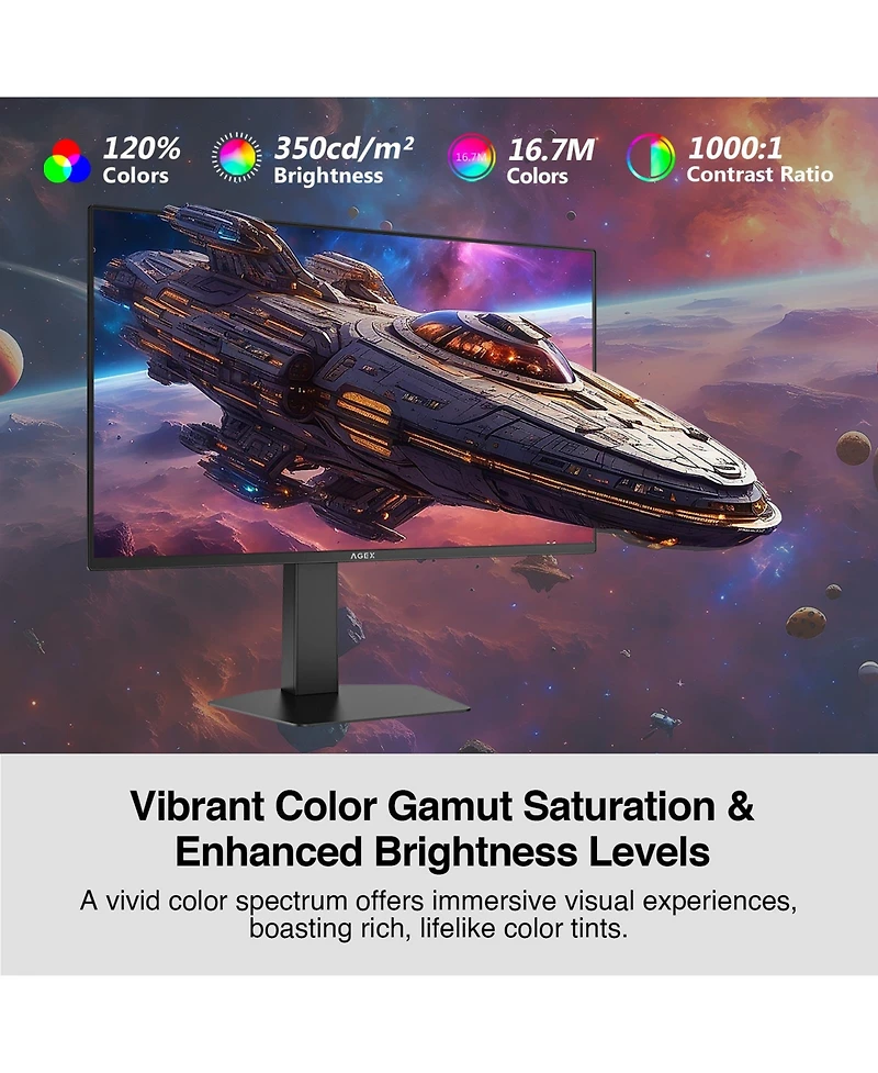 Z-edge Agex Series AG27QS 27" 2K Qhd 2560x1440 275Hz 1ms Ips Gaming Monitor