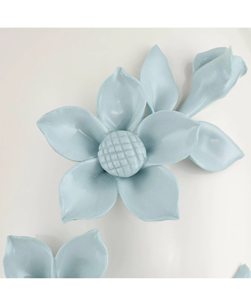 360 Lighting Novalis 24" High Flower Ceramic Table Lamp Set of 2