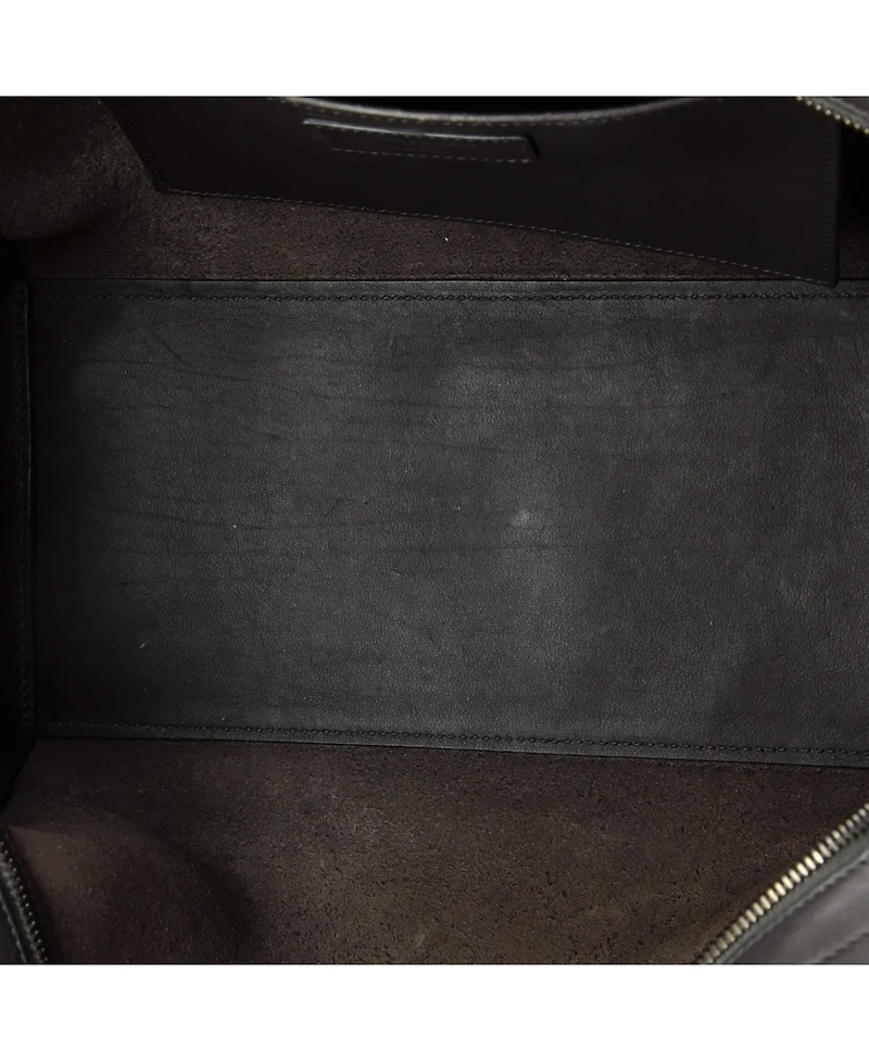 Pre-Owned Saint Laurent Small Monogram Cabas Downtown Leather with Embossed Leather