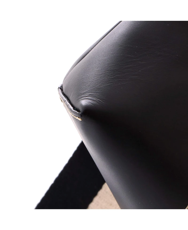 Pre-Owned Fendi Medium Logo By The Way Satchel Canvas and Leather