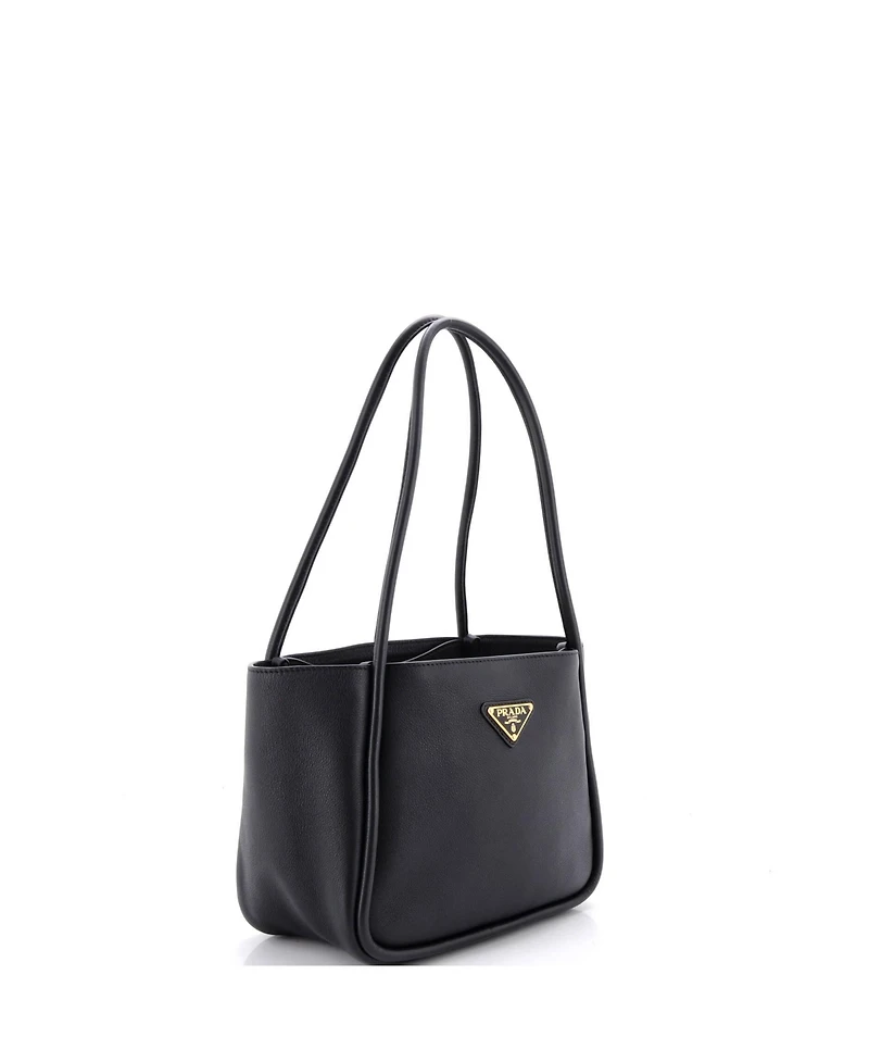 Pre-Owned Prada Mini Tote Bag Soft Grain Leather