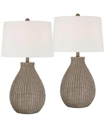 360 Lighting Adelyn 28" High Gourd Table Lamp Set of 2
