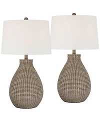 360 Lighting Adelyn 28" High Gourd Table Lamp Set of 2