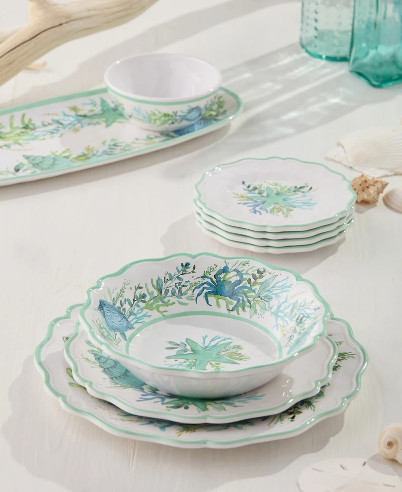 Certified International Sea Glass 12-Piece Dinnerware Set, Service for 4