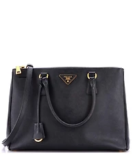 Pre-Owned Prada Medium Double Zip Lux Tote Saffiano Leather