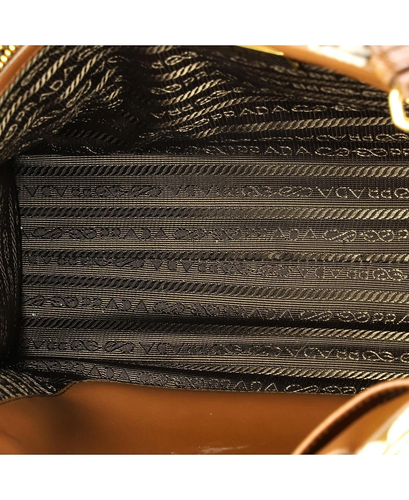 Pre-Owned Prada Small Symbole Shopper Tote Jacquard