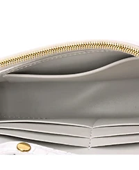 Pre-Owned Balenciaga Hourglass Chain Wallet Embossed Leather