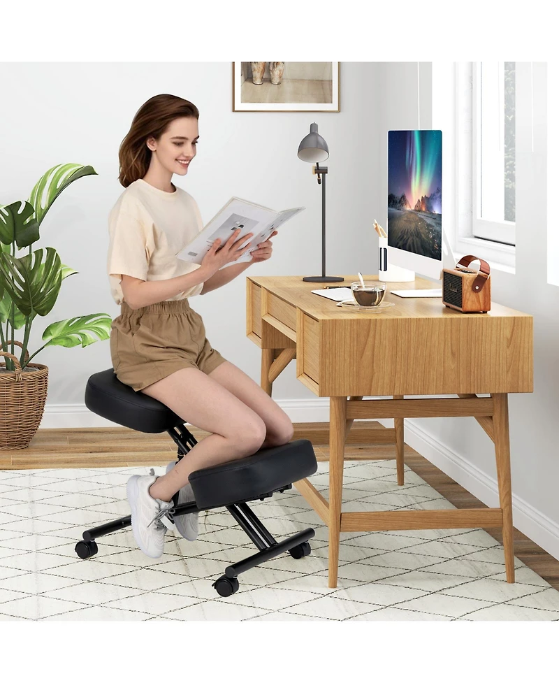 Sugift Height Adjustable Kneeling Chair Posture Correction Stool