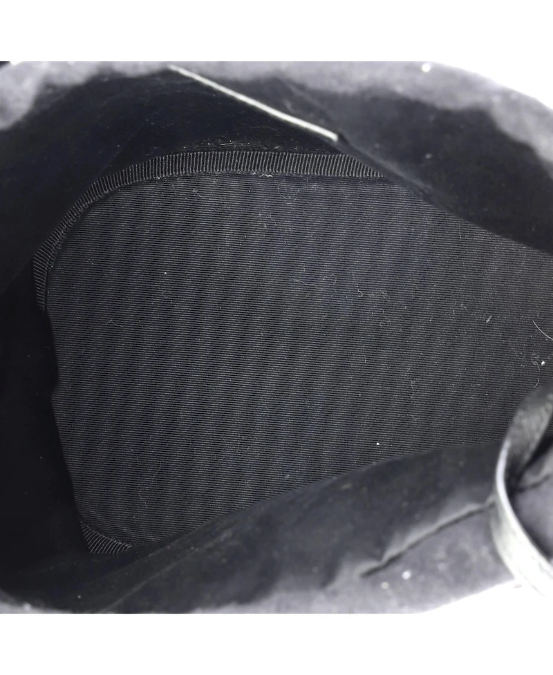 Pre-Owned Saint Laurent Rive Gauche Drawstring Bucket Bag Embroidered Wool