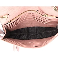 Pre-Owned Gucci Interlocking Wallet on Chain Leather