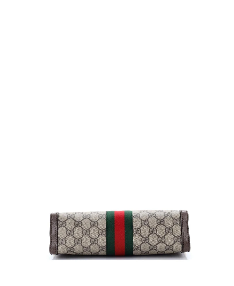 Pre-Owned Gucci Small Ophidia Chain Shoulder Bag Gg Coated Canvas