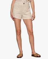 Sanctuary Women's Linen Pull-On Marine Shorts