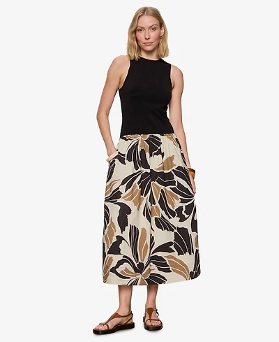 Sanctuary Women's Sleeveless Crewneck Midi Dress