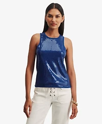 Sanctuary Women's Summer Shine Sequin Crewneck T-Shirt