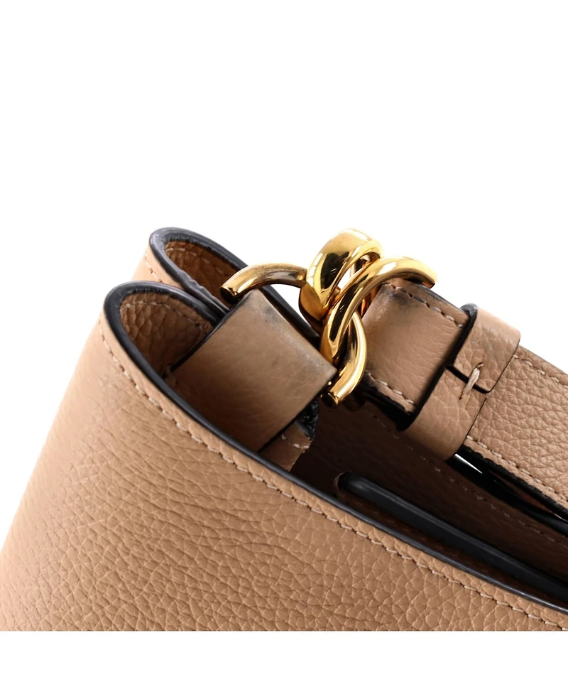 Pre-Owned Versace Small Virtus Hobo Leather