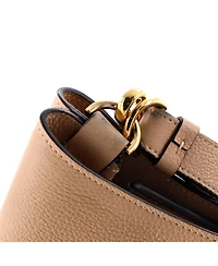 Pre-Owned Versace Small Virtus Hobo Leather