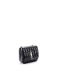 Pre-Owned Saint Laurent Small Vicky Crossbody Bag Vertical Quilted Patent