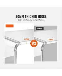 Gouun Acrylic Console Table with Open Design for Foyer and Living Room
