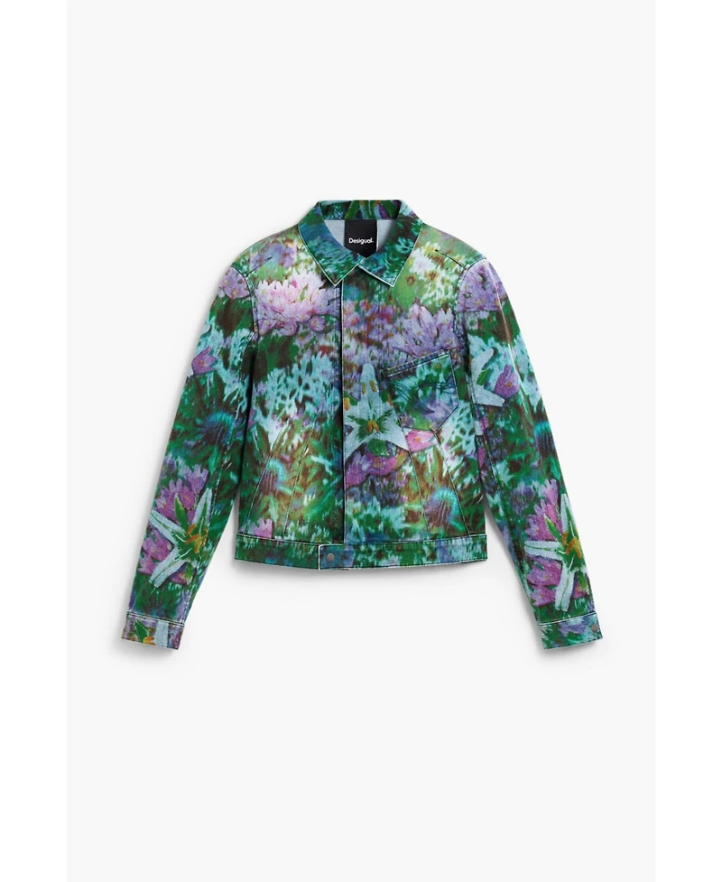 Desigual Women's Denim jacket wild garden