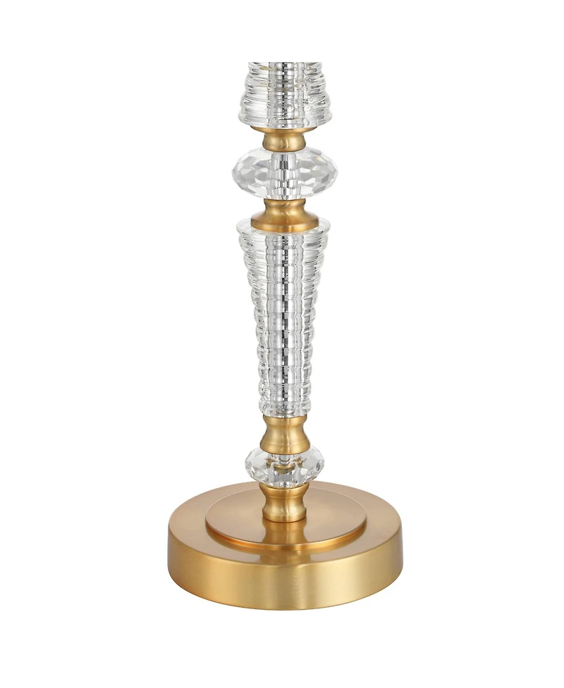 Vienna Full Spectrum Gracie 32" High Brass and Crystal 3-Way Table Lamp