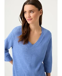 Olsen Women's Solid V-Neck Sweater