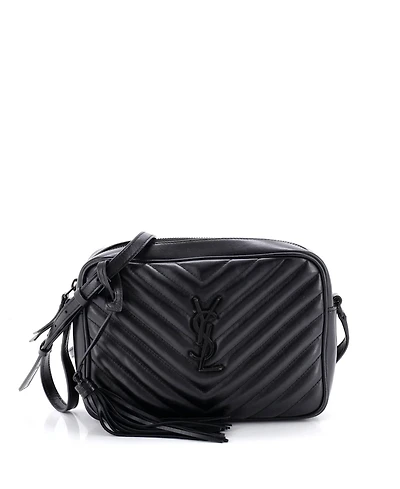 Pre-Owned Saint Laurent Small Lou Camera Bag Matelasse Chevron Leather