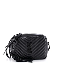 Pre-Owned Saint Laurent Small Lou Camera Bag Matelasse Chevron Leather