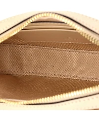 Pre-Owned Gucci Super Mini Front Pocket Chain Shoulder Bag Jumbo Gg Embossed Leather