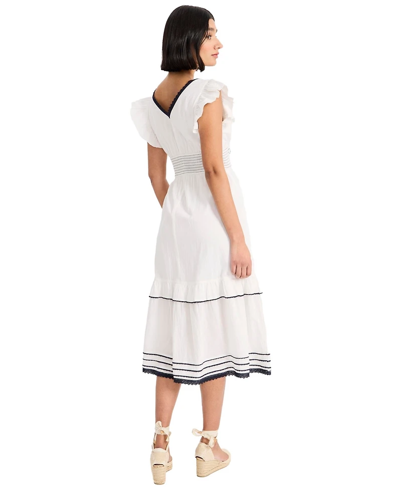 Maggy London Women's Balloon-Sleeve Midi Dress