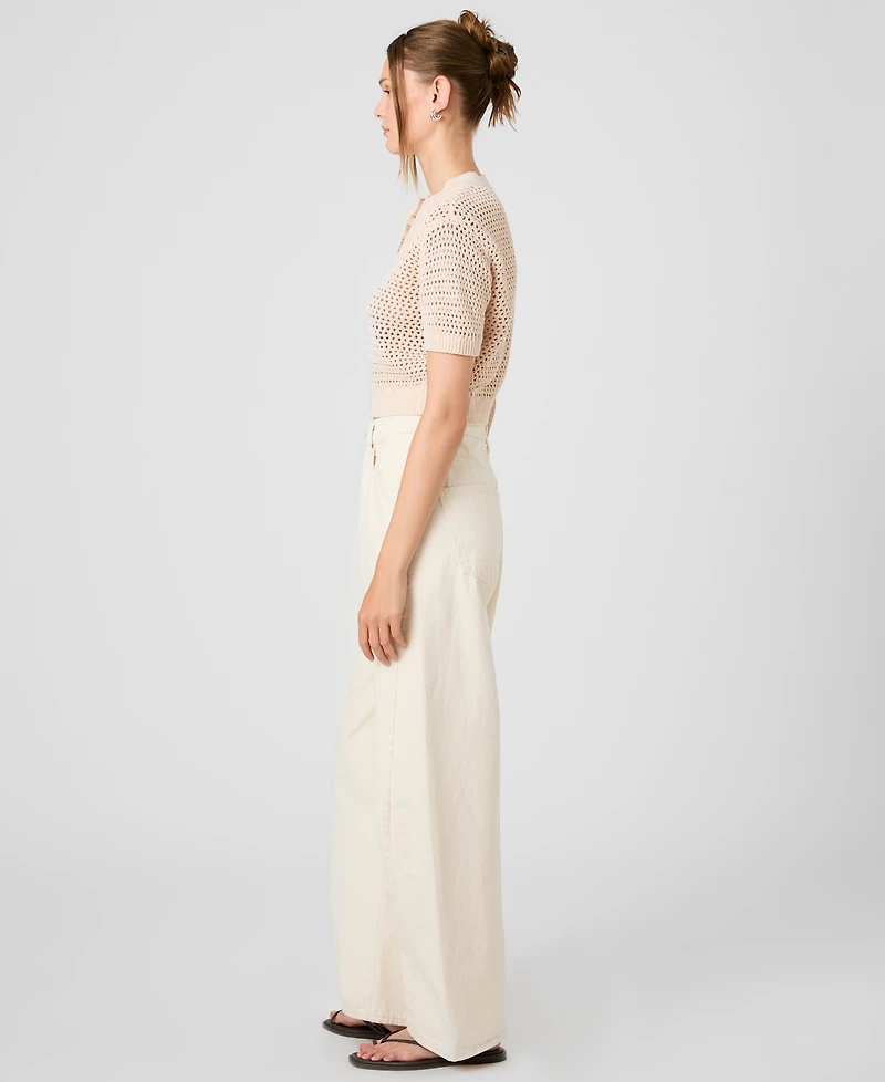 French Connection Women's Knit Short-Sleeve Top