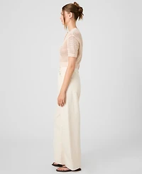 French Connection Women's Knit Short-Sleeve Top