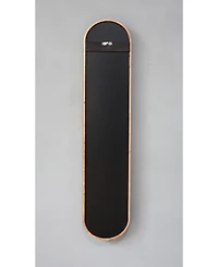 Busdays 9.5x2x47.2" Decorative Rubber Frame Mirror with Elongated Oval Frame