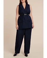 Eloquii Women's Long Tailored Vest