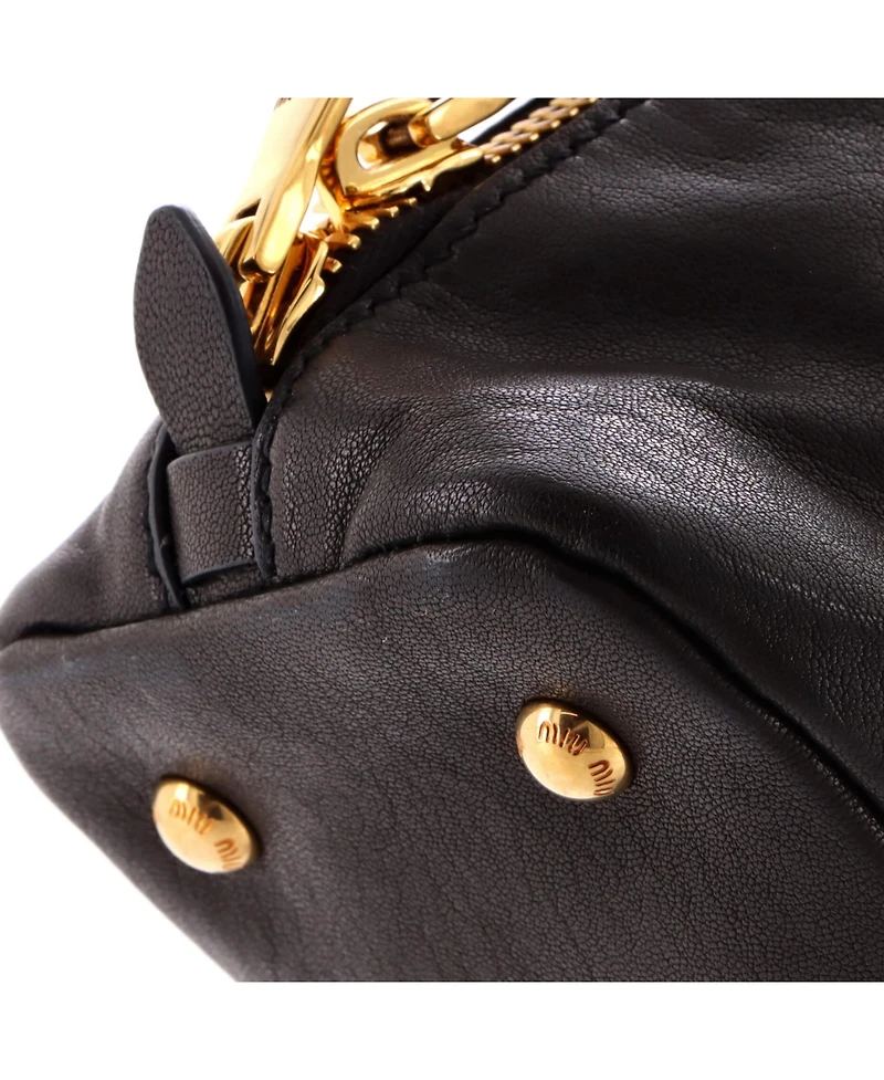 Pre-Owned Miu Miu Regular Aventure Top Handle Bag Leather