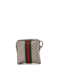 Pre-Owned Gucci Small Ophidia Messenger Bag Gg Coated Canvas
