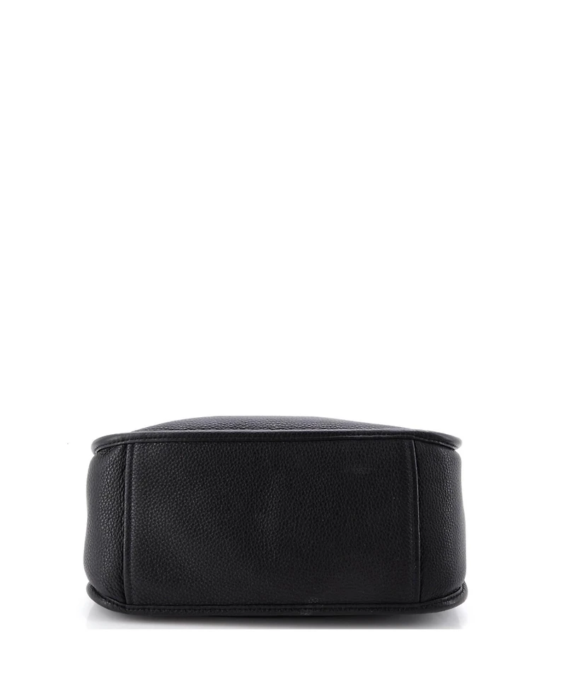 Pre-Owned Prada Medium Logo Strap Hobo Leather