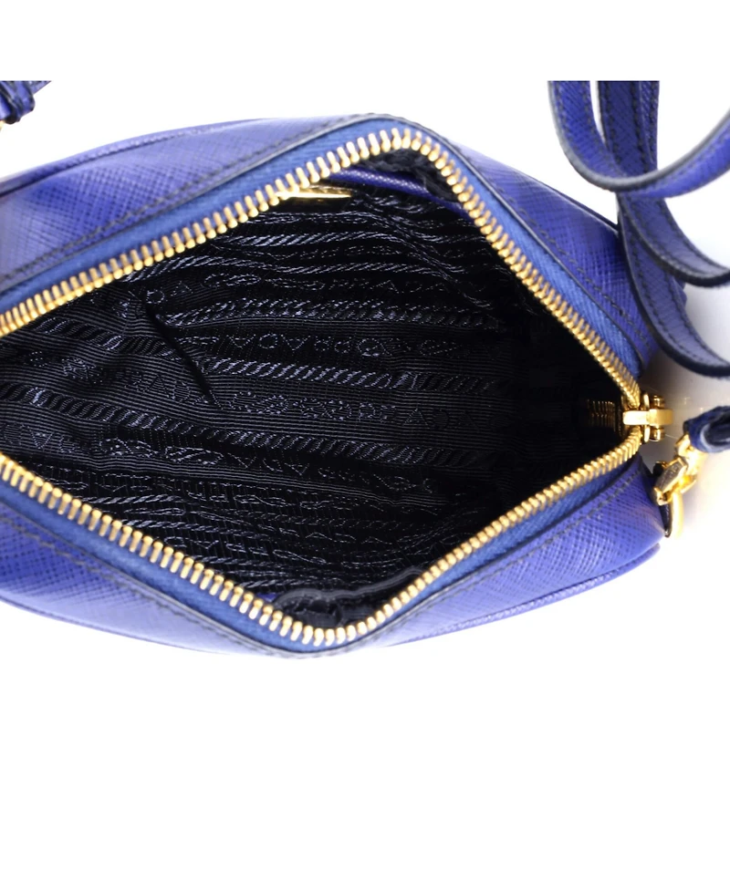 Pre-Owned Prada Mini Zip Crossbody Bag Saffiano Leather