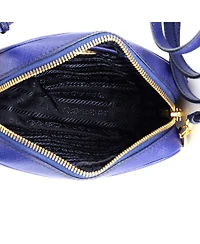 Pre-Owned Prada Mini Zip Crossbody Bag Saffiano Leather