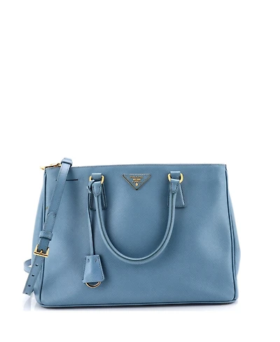 Pre-Owned Prada Medium Double Zip Lux Tote Saffiano Leather