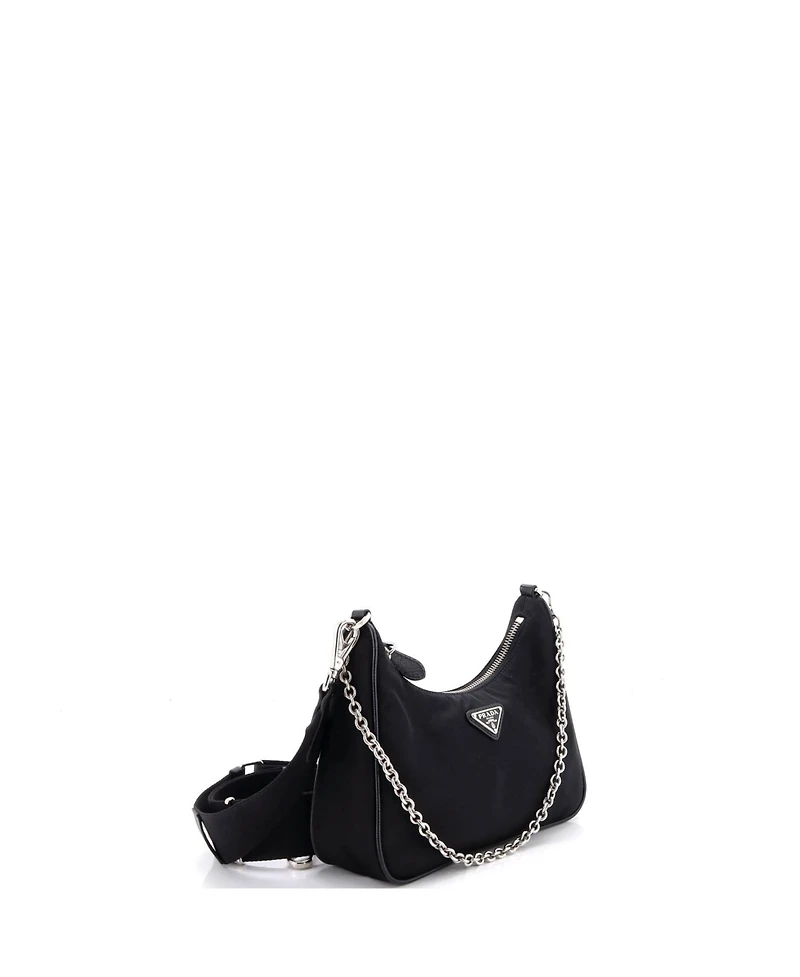 Pre-Owned Prada Small Re-Edition Shoulder Bag Tessuto