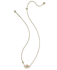 Kendra Scott Anya Cubic Zirconia and Crystal Flower Short Pendant Necklace