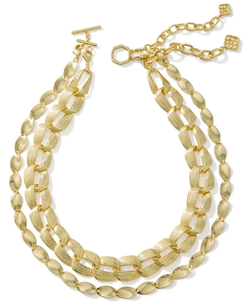 Kendra Scott Kira 14k Gold-Tone Over Brass Multi Strand Necklace