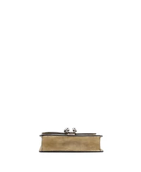 Pre-Owned Gucci Small Dionysus Bag Gg Coated Canvas with Crystal Embellished Metal