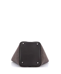 Pre-Owned HERMES Mm Picotin Lock Bag Felt with Leather