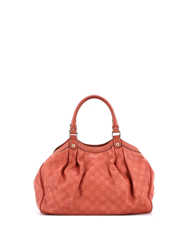 Pre-Owned Gucci Medium Sukey Tote Guccissima Leather