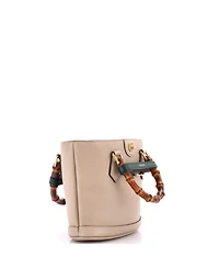 Pre-Owned Gucci Small Diana Bamboo Handle Round Tote Leather