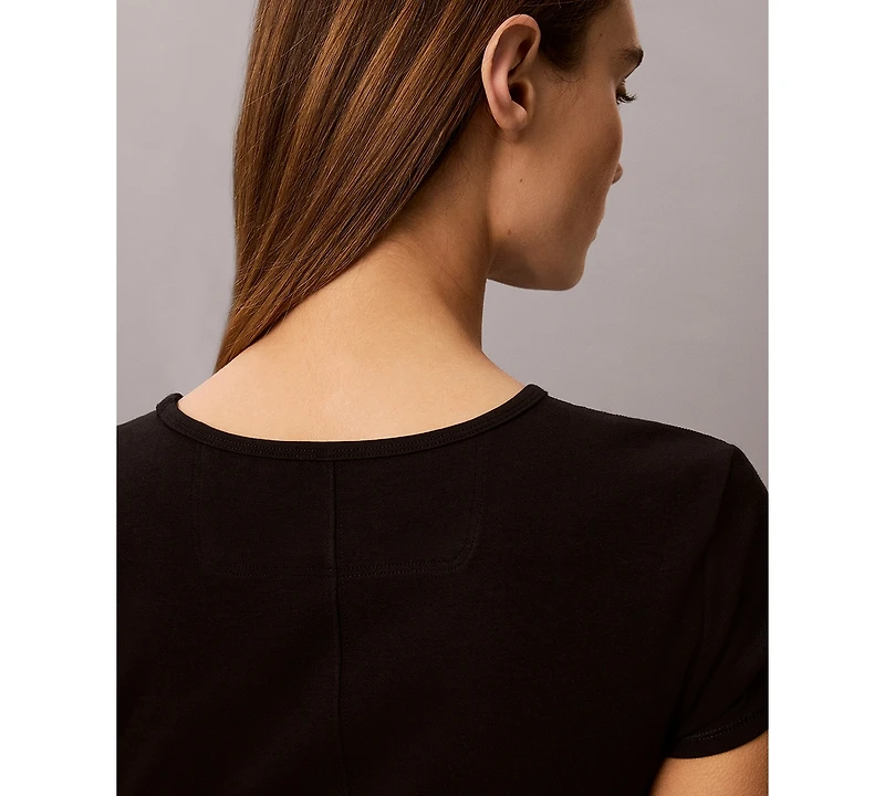 Calvin Klein Performance Women's Modern Short-Sleeve Cropped T-Shirt