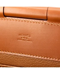 Pre-Owned HERMES 24 Sacabar Shoulder Bag Doblis Suede and Swift